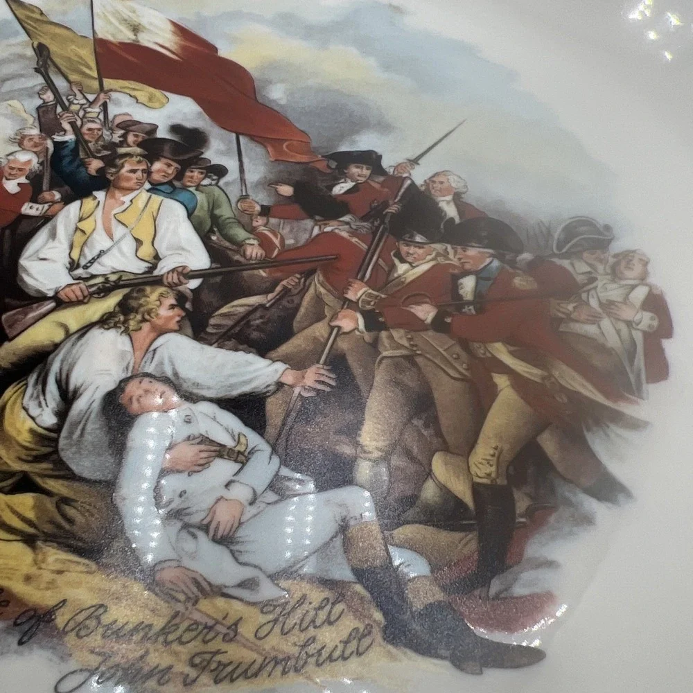 Bicentennial Battle of Bunker Hill Commemorative Plate